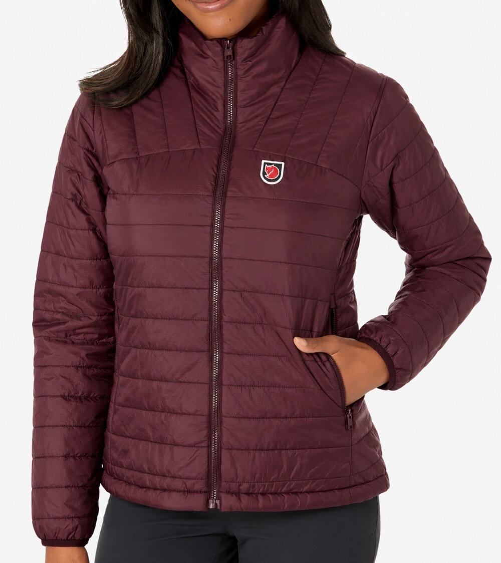Fjallraven Women’s Expedition X-Latt Packable Jacket in Port Size Small